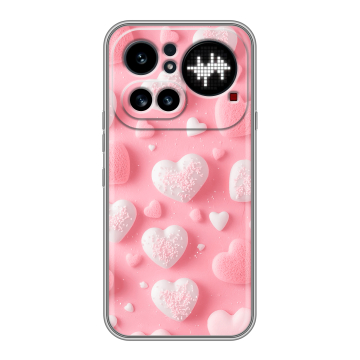 Силиконовый чехол на Nothing Phone (4a) Pro с принтом Сердечки