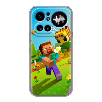 Силиконовый чехол на Nothing Phone (4a) Pro с принтом Майнкрафт Minecraft Силиконовый чехол на Nothing Phone (4a) Pro с принтом Майнкрафт Minecraft