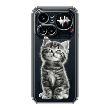 Силиконовый чехол на Nothing Phone (4a) Pro с принтом Котенок Силиконовый чехол на Nothing Phone (4a) Pro с принтом Котенок