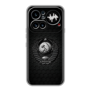Силиконовый чехол на Nothing Phone (4a) Pro с принтом Герб Флаг СССР Силиконовый чехол на Nothing Phone (4a) Pro с принтом Герб Флаг СССР