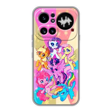 Силиконовый чехол на Nothing Phone (4a) Pro с принтом My little pony Дружба чудо Силиконовый чехол на Nothing Phone (4a) Pro с принтом My little pony Дружба чудо