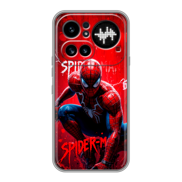 Силиконовый чехол на Nothing Phone (4a) Pro с принтом Spiderman Человек паук Силиконовый чехол на Nothing Phone (4a) Pro с принтом Spiderman Человек паук