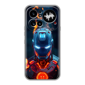 Силиконовый чехол на Nothing Phone (4a) Pro с принтом IronMan Железный человек