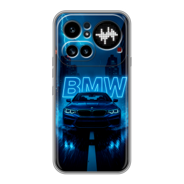 Силиконовый чехол на Nothing Phone (4a) Pro с принтом BMW БМВ