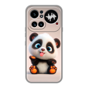Силиконовый чехол на Nothing Phone (4a) Pro с принтом милая панда Силиконовый чехол на Nothing Phone (4a) Pro с принтом милая панда