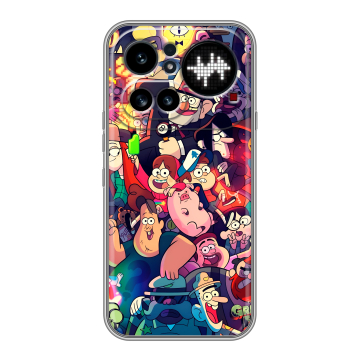 Силиконовый чехол на Nothing Phone (4a) Pro с принтом Gravity Falls Гравити Фолз Силиконовый чехол на Nothing Phone (4a) Pro с принтом Gravity Falls Гравити Фолз