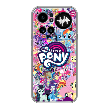 Силиконовый чехол на Nothing Phone (4a) Pro с принтом My little pony Дружба чудо Силиконовый чехол на Nothing Phone (4a) Pro с принтом My little pony Дружба чудо