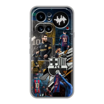 Силиконовый чехол на Nothing Phone (4a) Pro с принтом Messi Barcelona