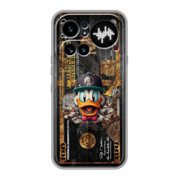 Силиконовый чехол на Nothing Phone (4a) Pro с принтом Дональд Дак Доллар Силиконовый чехол на Nothing Phone (4a) Pro с принтом Дональд Дак Доллар
