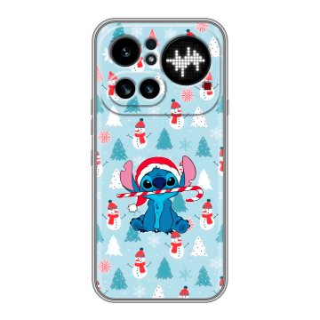 Силиконовый чехол на Nothing Phone (4a) Pro с принтом Стич Новый год Силиконовый чехол на Nothing Phone (4a) Pro с принтом Стич Новый год