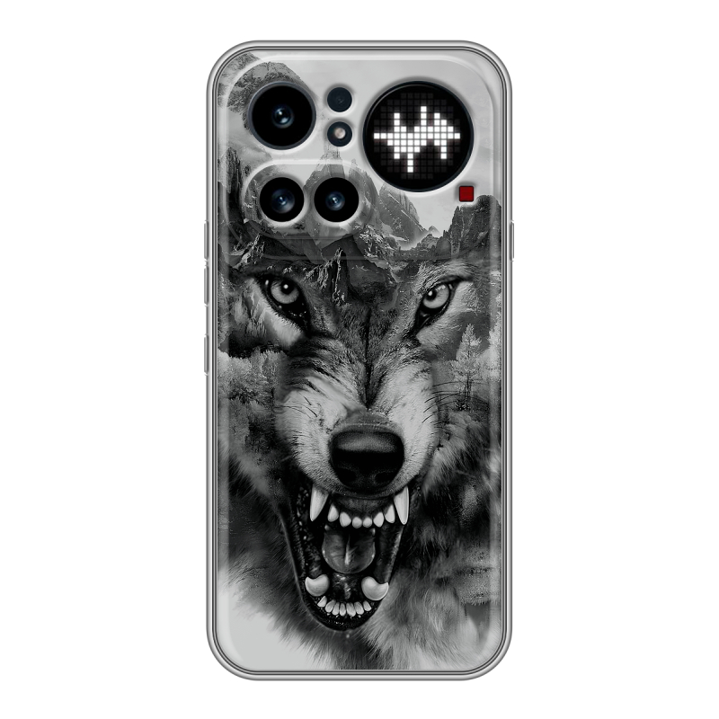 Силиконовый чехол на Nothing Phone (4a) Pro с принтом Волк Силиконовый чехол на Nothing Phone (4a) Pro с принтом Волк