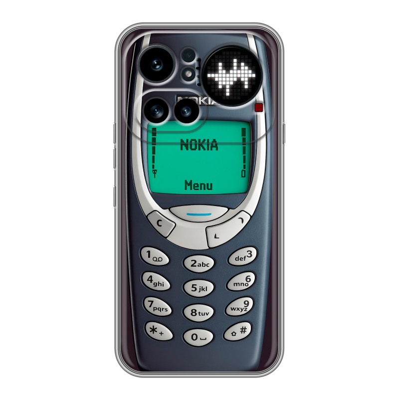 Силиконовый чехол на Nothing Phone (4a) Pro с принтом Старый телефон Силиконовый чехол на Nothing Phone (4a) Pro с принтом Старый телефон