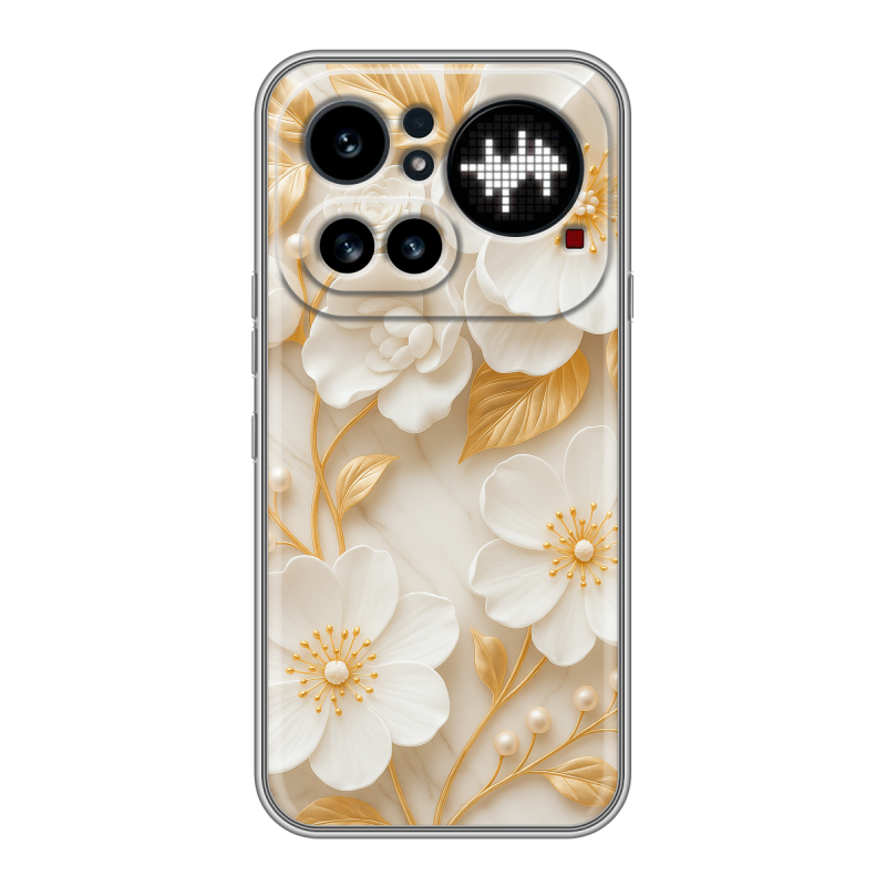 Силиконовый чехол на Nothing Phone (4a) Pro с принтом Цветы Силиконовый чехол на Nothing Phone (4a) Pro с принтом Цветы