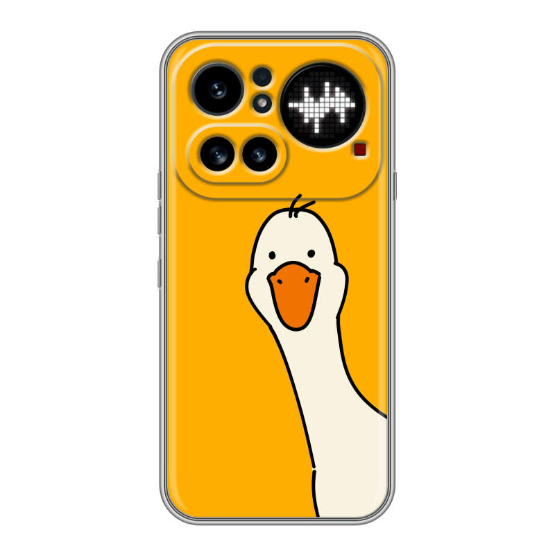Силиконовый чехол на Nothing Phone (4a) Pro с принтом Утка Силиконовый чехол на Nothing Phone (4a) Pro с принтом Утка
