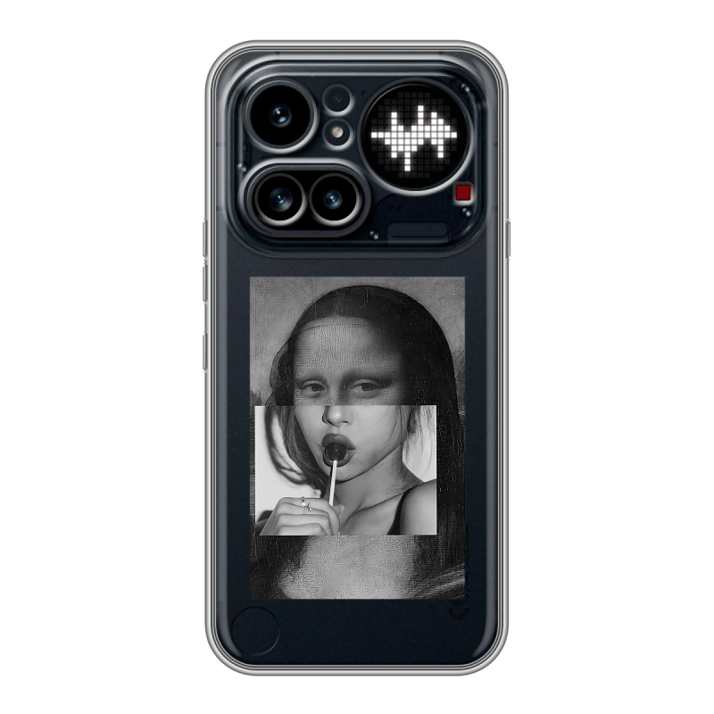 Силиконовый чехол на Nothing Phone (4a) Pro с принтом Мона Лиза Силиконовый чехол на Nothing Phone (4a) Pro с принтом Мона Лиза