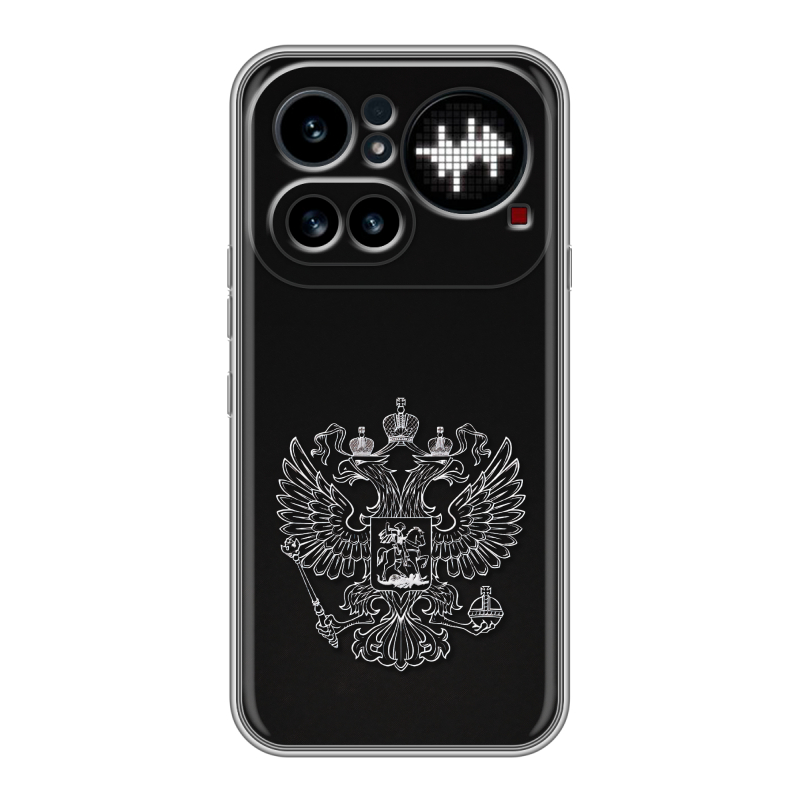 Силиконовый чехол на Nothing Phone (4a) Pro с принтом Герб России Силиконовый чехол на Nothing Phone (4a) Pro с принтом Герб России