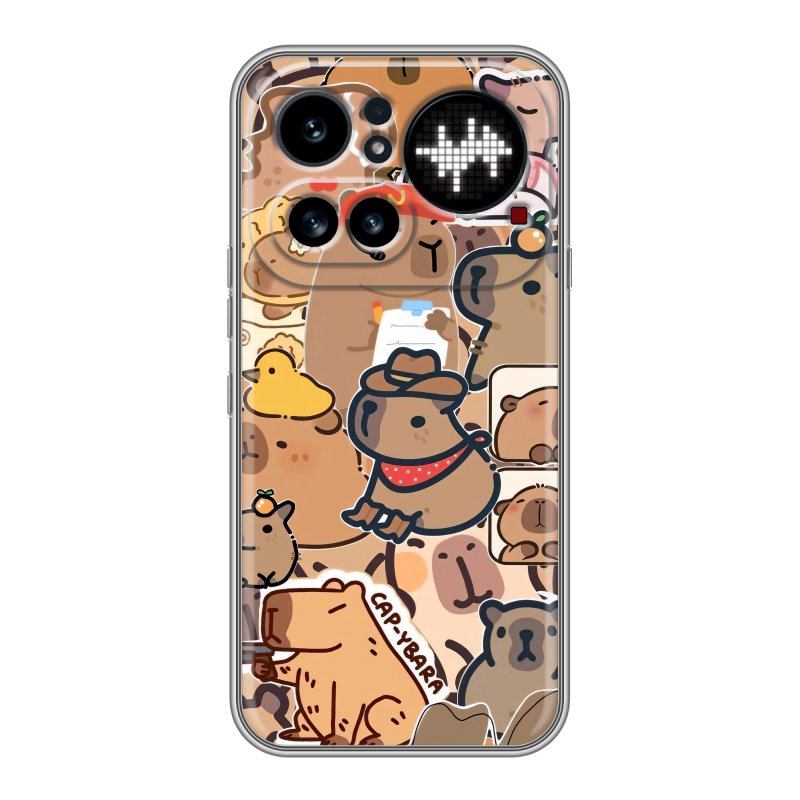 Силиконовый чехол на Nothing Phone (4a) Pro с принтом капибара Силиконовый чехол на Nothing Phone (4a) Pro с принтом капибара