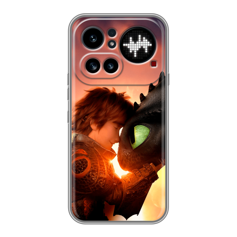 Силиконовый чехол на Nothing Phone (4a) Pro с принтом Как приручить дракона Силиконовый чехол на Nothing Phone (4a) Pro с принтом Как приручить дракона