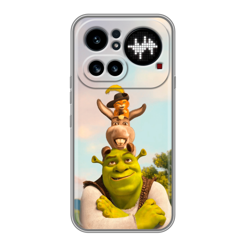 Силиконовый чехол на Nothing Phone (4a) Pro с принтом Шрек Shrek Силиконовый чехол на Nothing Phone (4a) Pro с принтом Шрек Shrek