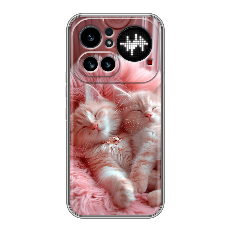 Силиконовый чехол на Nothing Phone (4a) Pro с принтом котята котики Силиконовый чехол на Nothing Phone (4a) Pro с принтом котята котики