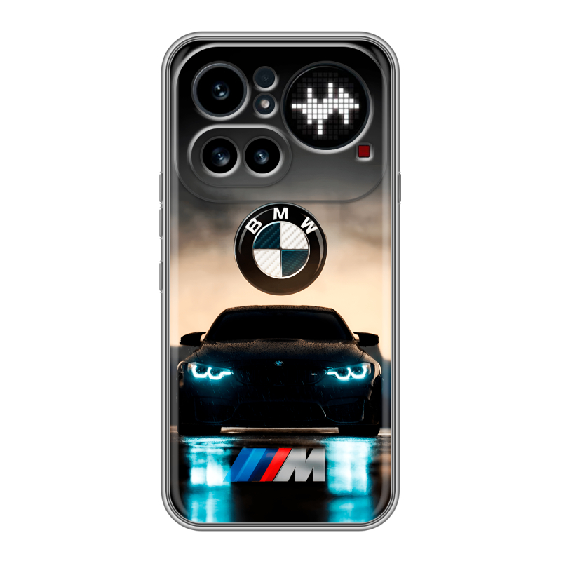 Силиконовый чехол на Nothing Phone (4a) Pro с принтом БМВ BMW Силиконовый чехол на Nothing Phone (4a) Pro с принтом БМВ BMW