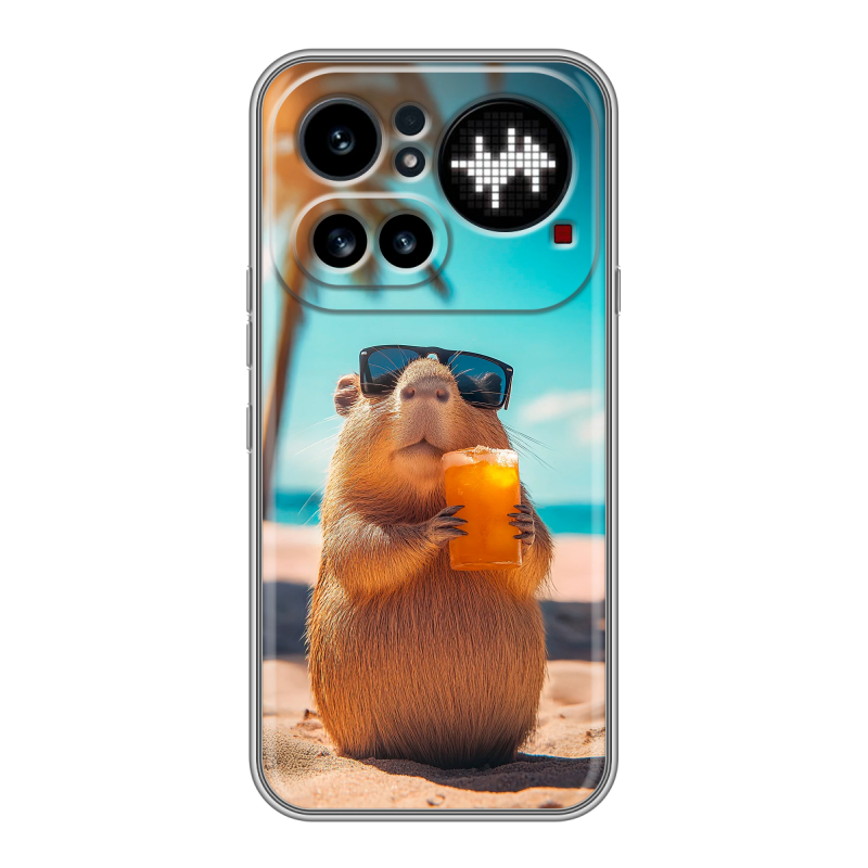 Силиконовый чехол на Nothing Phone (4a) Pro с принтом Капибара Силиконовый чехол на Nothing Phone (4a) Pro с принтом Капибара