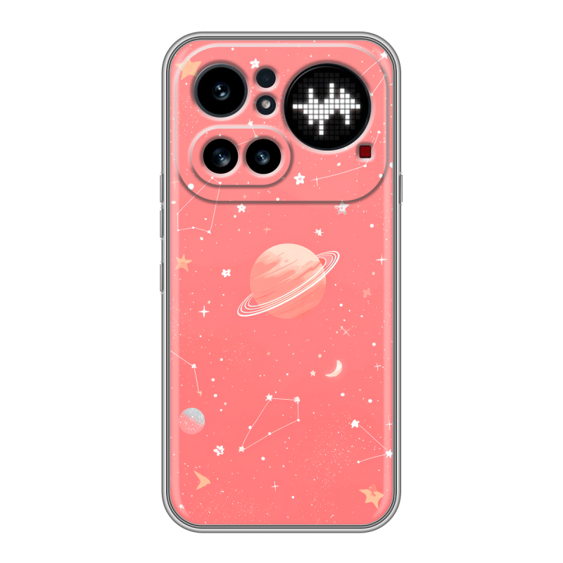 Силиконовый чехол на Nothing Phone (4a) Pro с принтом Розовый космос Силиконовый чехол на Nothing Phone (4a) Pro с принтом Розовый космос