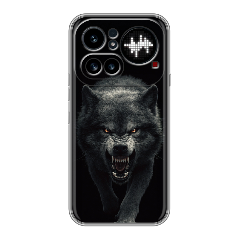 Силиконовый чехол на Nothing Phone (4a) Pro с принтом Волк Силиконовый чехол на Nothing Phone (4a) Pro с принтом Волк