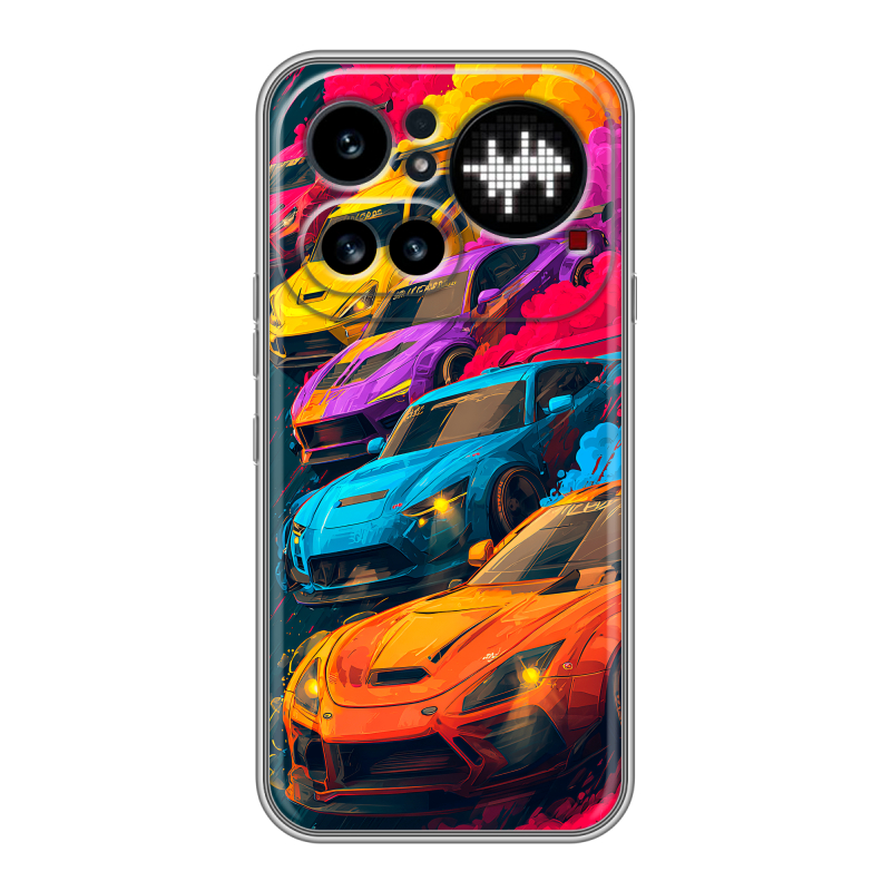 Силиконовый чехол на Nothing Phone (4a) Pro с принтом Тачки Силиконовый чехол на Nothing Phone (4a) Pro с принтом Тачки
