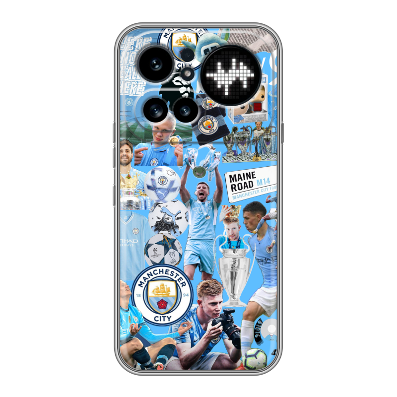 Силиконовый чехол на Nothing Phone (4a) Pro с принтом Man City Манчестер Сити Силиконовый чехол на Nothing Phone (4a) Pro с принтом Man City Манчестер Сити