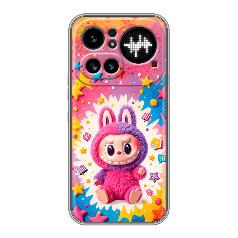 Силиконовый чехол на Nothing Phone (4a) Pro с принтом Labubu Лабубу Силиконовый чехол на Nothing Phone (4a) Pro с принтом Labubu Лабубу