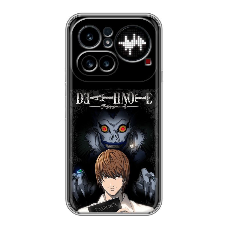 Силиконовый чехол на Nothing Phone (4a) Pro с принтом Death note Тетрадь смерти Силиконовый чехол на Nothing Phone (4a) Pro с принтом Death note Тетрадь смерти