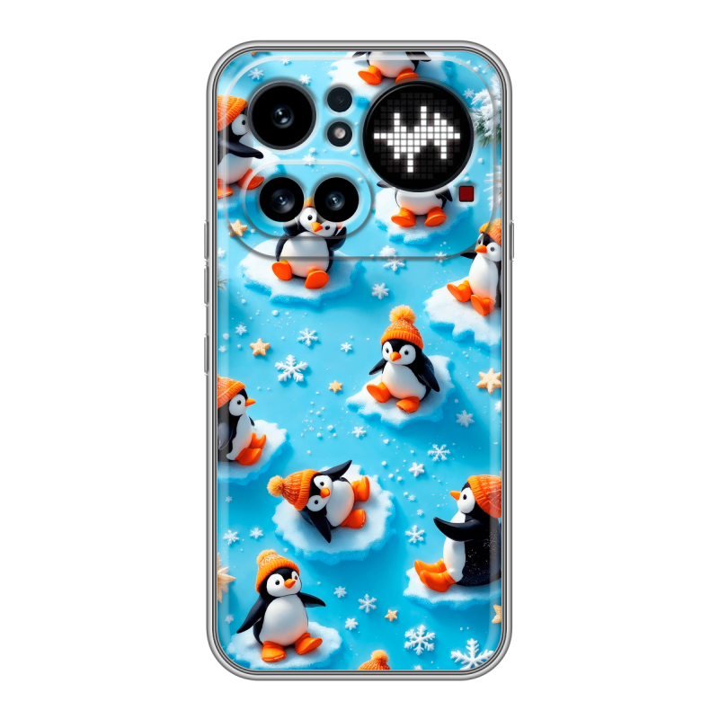 Силиконовый чехол на Nothing Phone (4a) Pro с принтом Новый год Силиконовый чехол на Nothing Phone (4a) Pro с принтом Новый год