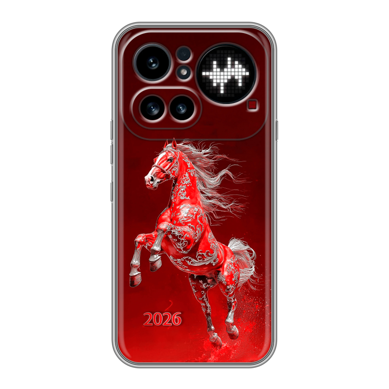 Силиконовый чехол на Nothing Phone (4a) Pro с принтом Новый год Силиконовый чехол на Nothing Phone (4a) Pro с принтом Новый год