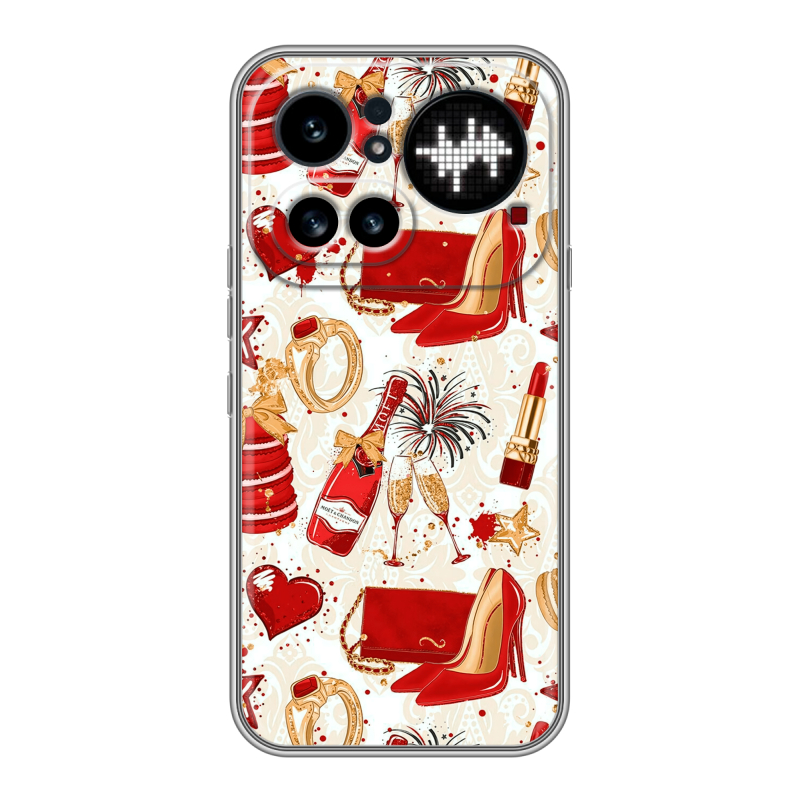 Силиконовый чехол на Nothing Phone (4a) Pro с принтом Новый год Силиконовый чехол на Nothing Phone (4a) Pro с принтом Новый год