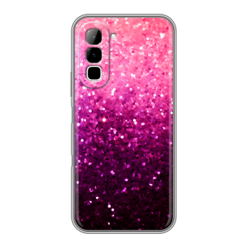 Силиконовый чехол на Infinix Hot 70 с принтом Блестки