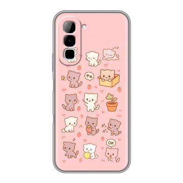 Силиконовый чехол на Infinix Hot 70 с принтом Hello Kitty Хелоу Кити Силиконовый чехол на Infinix Hot 70 с принтом Hello Kitty Хелоу Кити