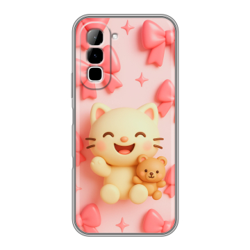 Силиконовый чехол на Infinix Hot 70 с принтом для девочек Силиконовый чехол на Infinix Hot 70 с принтом для девочек