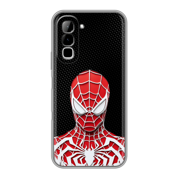 Силиконовый чехол на Infinix Hot 70 с принтом человек паук spiderman Силиконовый чехол на Infinix Hot 70 с принтом человек паук spiderman