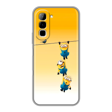 Силиконовый чехол на Infinix Hot 70 с принтом Миньоны Силиконовый чехол на Infinix Hot 70 с принтом Миньоны