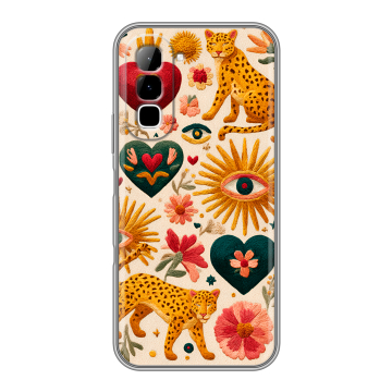 Силиконовый чехол на Infinix Hot 70 с принтом Модный принт