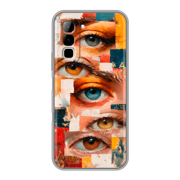 Силиконовый чехол на Infinix Hot 70 с принтом Модный принт