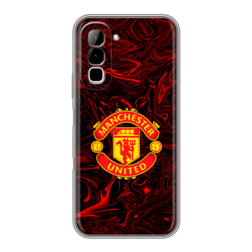Силиконовый чехол на Infinix Hot 70 с принтом Manchester United