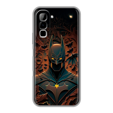Силиконовый чехол на Infinix Hot 70 с принтом Batman Бэтмен