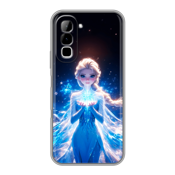 Силиконовый чехол на Infinix Hot 70 с принтом Холодное сердце Frozen Силиконовый чехол на Infinix Hot 70 с принтом Холодное сердце Frozen