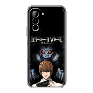 Силиконовый чехол на Infinix Hot 70 с принтом Death note Тетрадь смерти