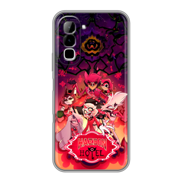 Силиконовый чехол на Infinix Hot 70 с принтом Hazbin Hotel Отель Хазбин Силиконовый чехол на Infinix Hot 70 с принтом Hazbin Hotel Отель Хазбин