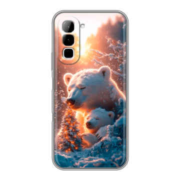 Силиконовый чехол на Infinix Hot 70 с принтом Новый год Силиконовый чехол на Infinix Hot 70 с принтом Новый год
