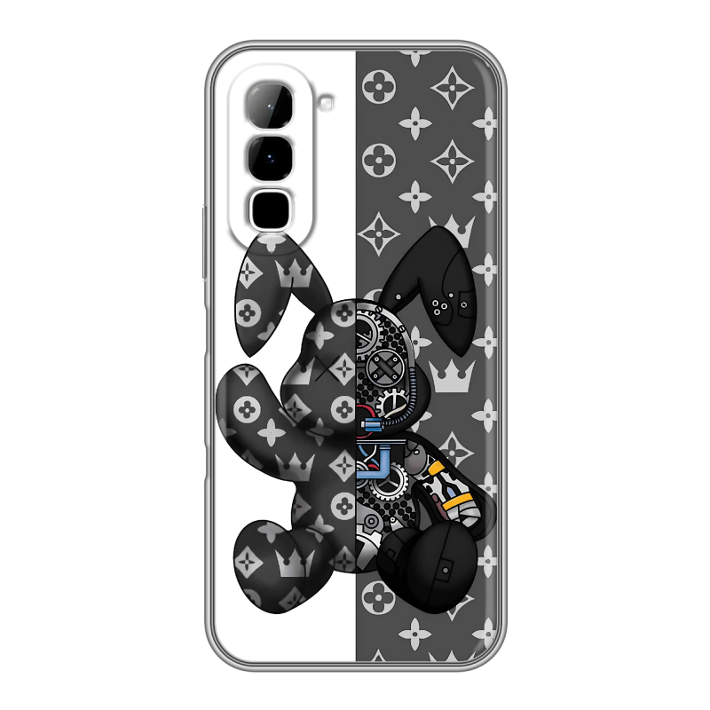 Силиконовый чехол на Infinix Hot 70 с принтом Луи робот Силиконовый чехол на Infinix Hot 70 с принтом Луи робот