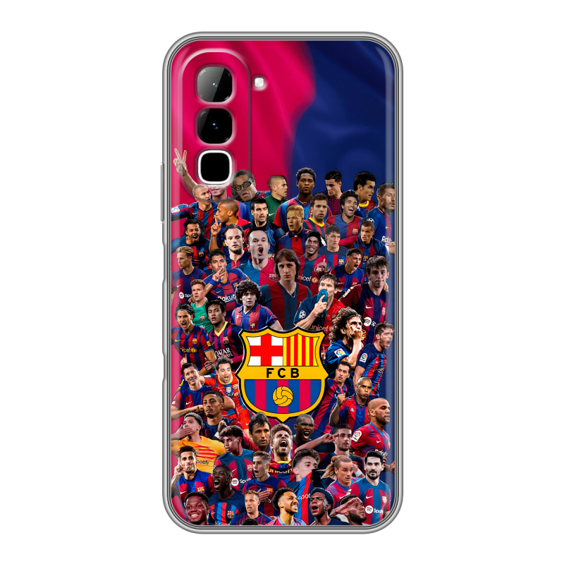 Силиконовый чехол на Infinix Hot 70 с принтом Барселона Barcelona Силиконовый чехол на Infinix Hot 70 с принтом Барселона Barcelona